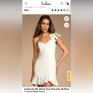 White mini dress from Lulus